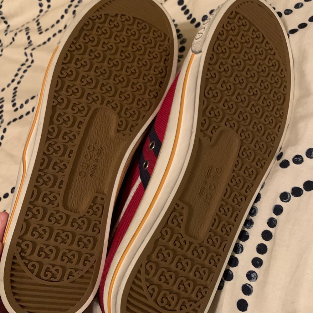 Gucci sneakers. Red color. 100% new, never wore them. 10.5.
